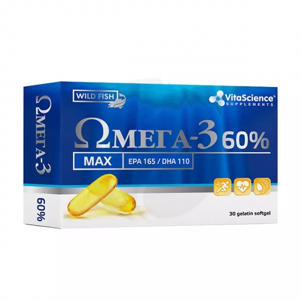 Vitascience Омега -3 60% капсулы, №30