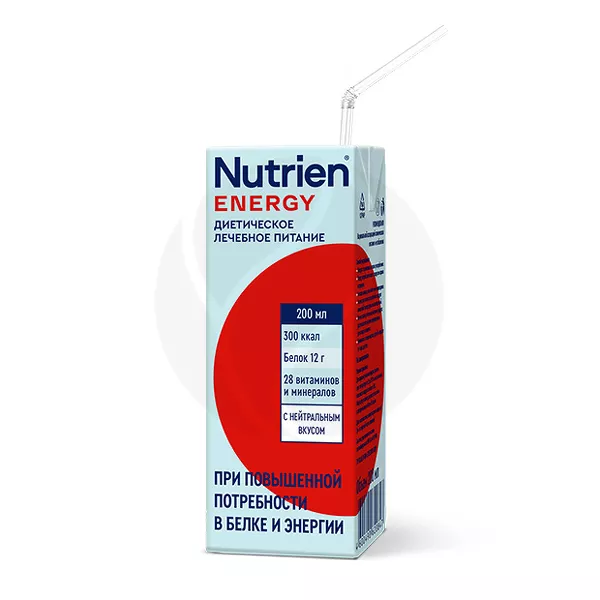 Изображение товара Nutrien Energy Жидкое лечебное питание при повышенной потребности в белке и энергии с нейтральным вкусом, 200мл Изображение товара Nutrien Energy Жидкое лечебное питание при повышенной потребности в белке и энергии с нейтральным вкусом, 200мл