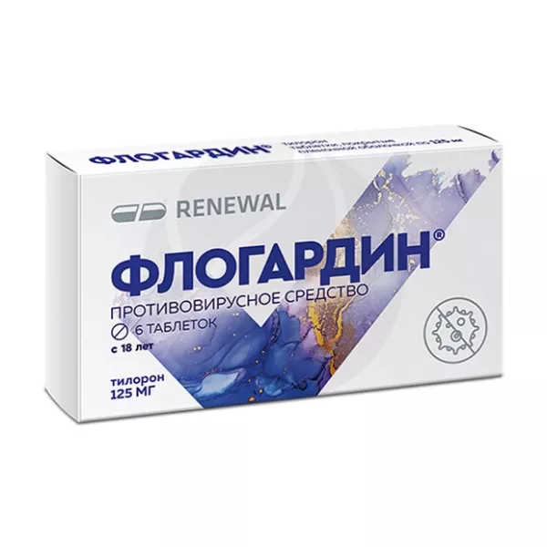 Изображение товара Флогардин таблетки покрытые 125мг, №6, для взрослых, Россия