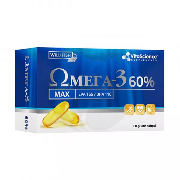 Vitascience Омега -3 60% капсулы, №60
