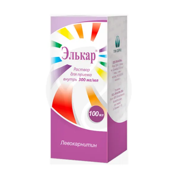 Изображение товара Элькар раствор 30% для приема внутрь 100 мл Левокарнитин Восстановление метаболизма