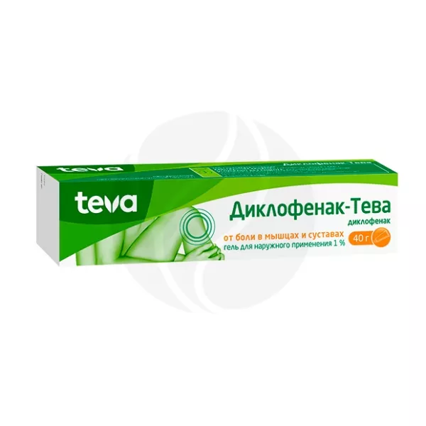 Изображение товара Диклофенак-Тева гель для наружного применения 1%, 40г