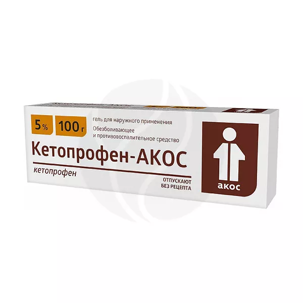 Кетопрофен-Акос гель д/наружн. прим. 5%, 100г