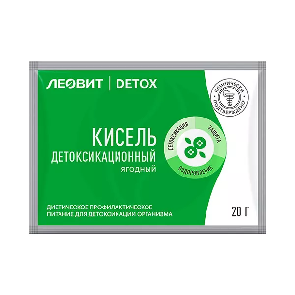 Леовит Детокс кисель детоксик. ягодн. клубн. 20г пак.