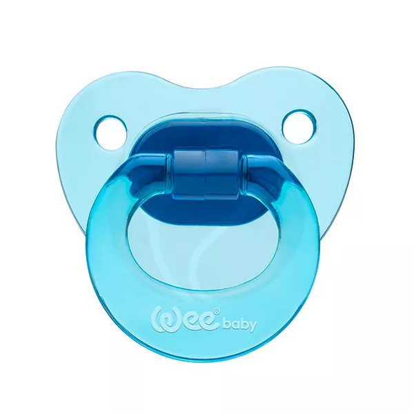 Изображение товара Силиконовая ортодонтическая соска Wee Baby CANDY голубая 0-6 мес Изображение товара Силиконовая ортодонтическая соска Wee Baby CANDY голубая 0-6 мес