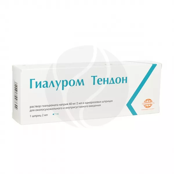 Изображение товара Гиалуром Тендон раствор для внутрисуставного введения 40мг/2мл шприц