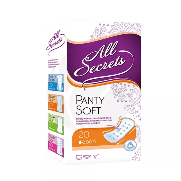Изображение товара All secrets Panty Soft ежедневные прокладки, №20