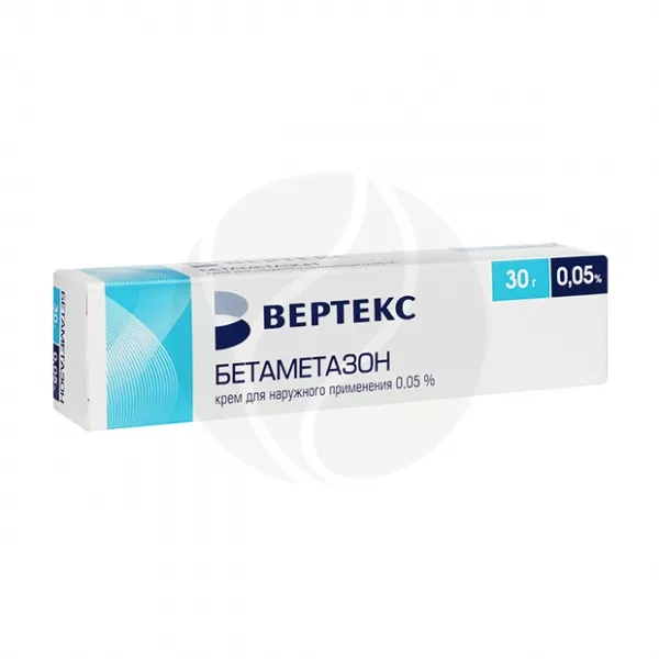 Изображение товара Бетаметазон-Вертекс крем д/наружн. прим. 0,05%, 30г