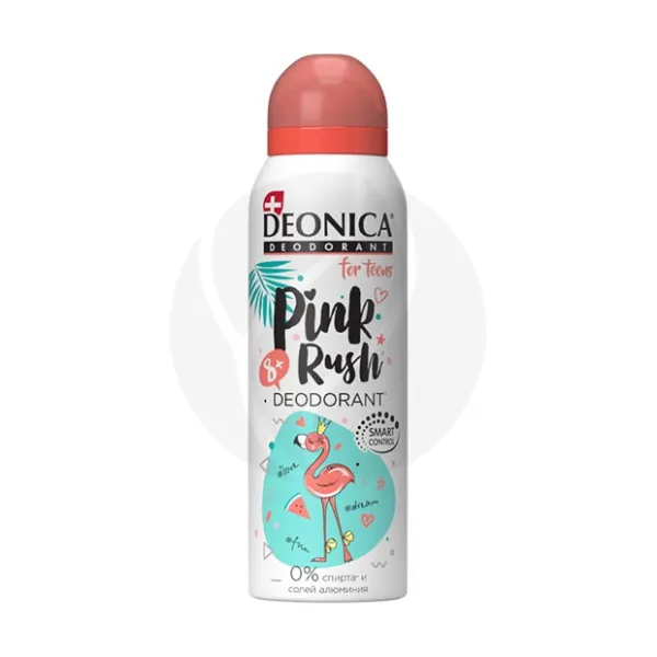 Изображение товара Дезодорант-спрей Deonica For Teens pink rush 125 мл для девочек от 8 лет Изображение товара Дезодорант-спрей Deonica For Teens pink rush 125 мл для девочек от 8 лет