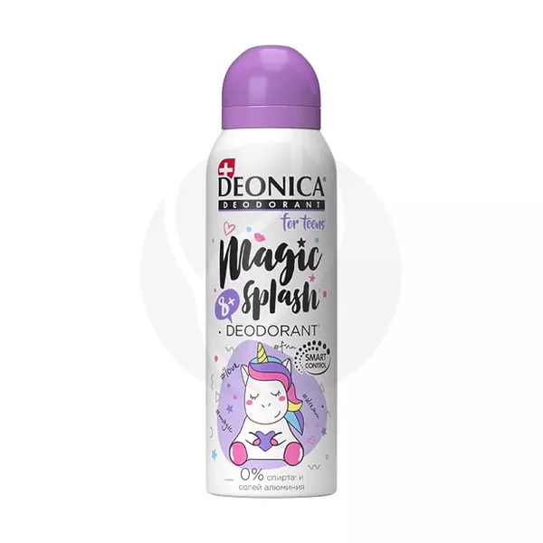 Изображение товара Deonica For Teens magic splash дезодорант-спрей, 125мл Изображение товара Deonica For Teens magic splash дезодорант-спрей, 125мл