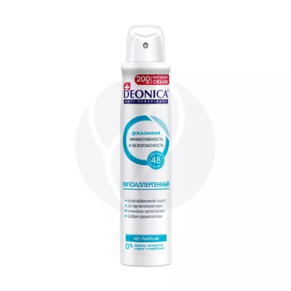 Изображение товара Гипоаллергенный спрей дезодорант-антиперспирант Deonica 200мл