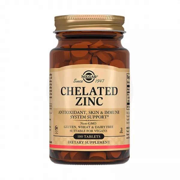 Solgar Хелат цинка таблетки 22мг, №100