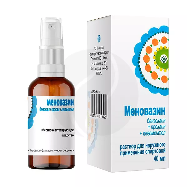 Изображение товара Меновазин раствор для наружного применения 40мл спиртовой, обезболивающий и противозудный эффект Изображение товара Меновазин раствор для наружного применения 40мл спиртовой, обезболивающий и противозудный эффект