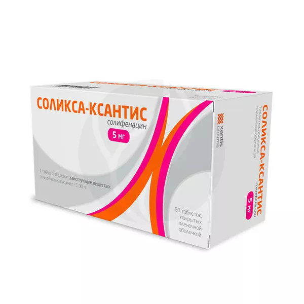 Изображение товара Соликса Ксантис таблетки покрыт. п/о 5мг, №30 Изображение товара Соликса Ксантис таблетки покрыт. п/о 5мг, №30