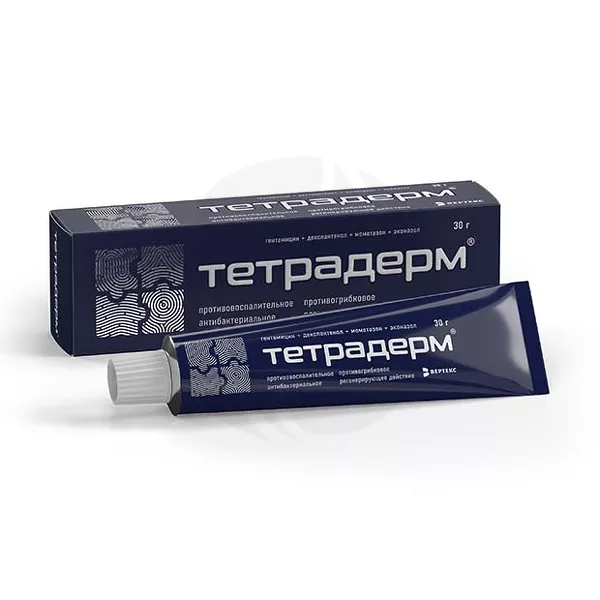 Изображение товара Тетрадерм крем д/наружн. прим., 30г Изображение товара Тетрадерм крем д/наружн. прим., 30г
