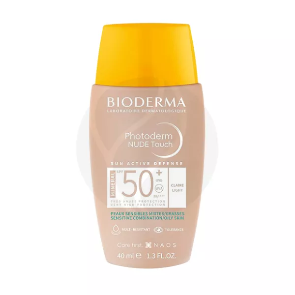 Bioderma Photoderm флюид солнцезащитный со светлым оттенком SPF50+, 40мл