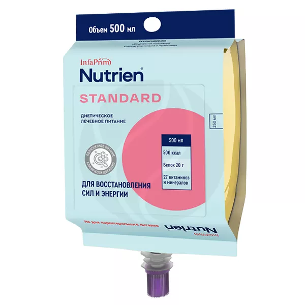 Изображение товара Nutrien Standard Жидкое лечебное питание для восстановления сил и энергии, 500мл Изображение товара Nutrien Standard Жидкое лечебное питание для восстановления сил и энергии, 500мл