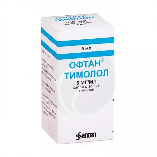 Офтан Тимолол капли глазные 5мг/мл, 5мл