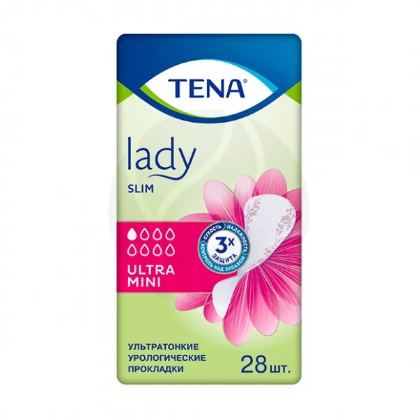 Изображение товара Ультратонкие урологические прокладки TENA Lady Slim Ultra Mini, 28 шт.