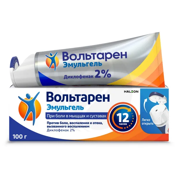 Изображение товара Вольтарен Эмульгель гель д/наружн. прим. 2%, 100г Изображение товара Вольтарен Эмульгель гель д/наружн. прим. 2%, 100г