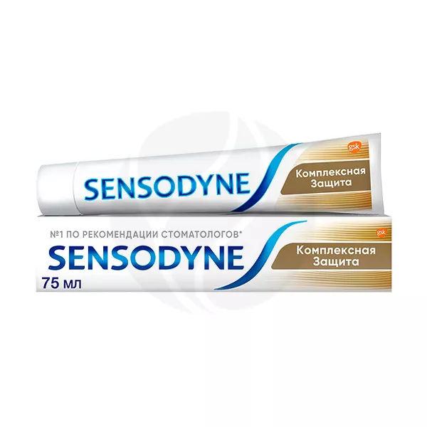 Изображение товара Зубная паста Sensodyne Комплексная Защита 75мл для чувствительных зубов Изображение товара Зубная паста Sensodyne Комплексная Защита 75мл для чувствительных зубов