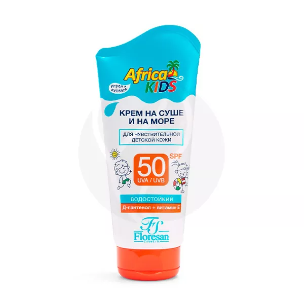 Изображение товара Floresan Africa kids крем для защиты от солнца на суше и на море SPF 50, 150мл Изображение товара Floresan Africa kids крем для защиты от солнца на суше и на море SPF 50, 150мл