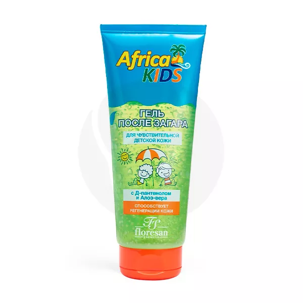 Изображение товара Гель после солнца для чувствительной детской кожи Floresan Africa kids 200 мл Изображение товара Гель после солнца для чувствительной детской кожи Floresan Africa kids 200 мл
