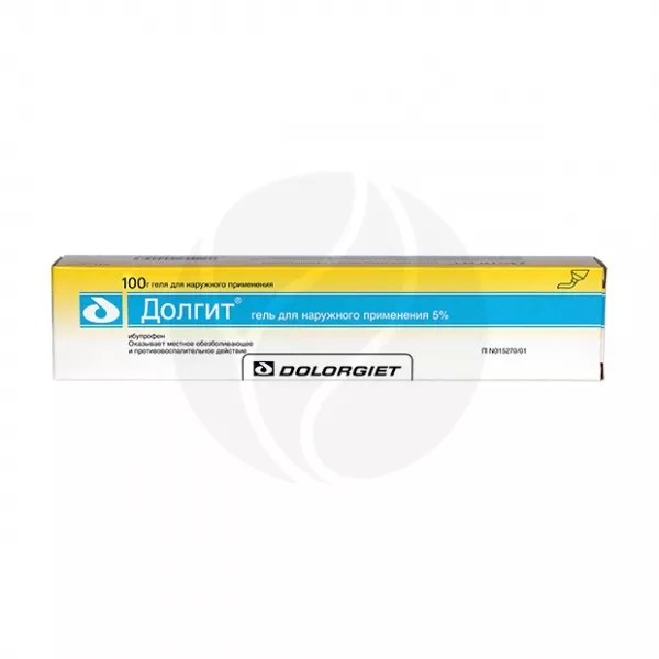 Долгит гель д/наружн. прим. 5%, 100г