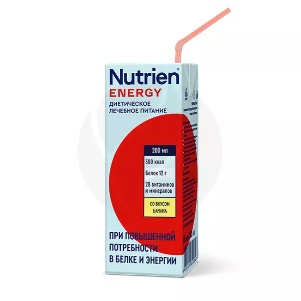 Изображение товара Nutrien Energy Жидкое лечебное питание со вкусом банана 200 мл Изображение товара Nutrien Energy Жидкое лечебное питание со вкусом банана 200 мл