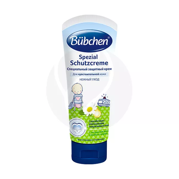 Изображение товара Bubchen Специальный защитный крем для чувствительной кожи (0+), 75мл Изображение товара Bubchen Специальный защитный крем для чувствительной кожи (0+), 75мл