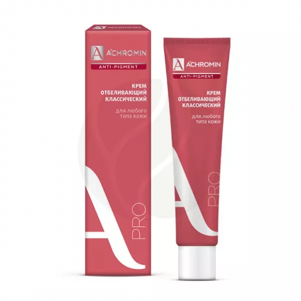 Achromin крем для лица отбеливающий c УФ фильтрами, 45мл