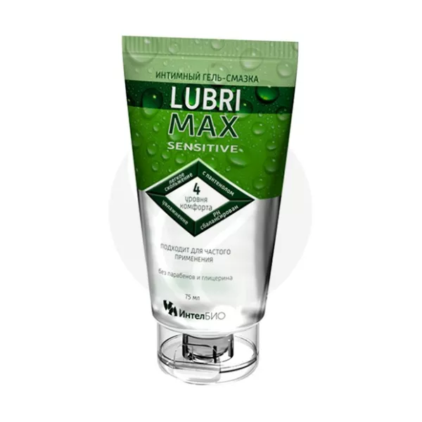 Изображение товара Lubrimax Sensitive гель-смазка 75 мл для чувствительной кожи российский бренд