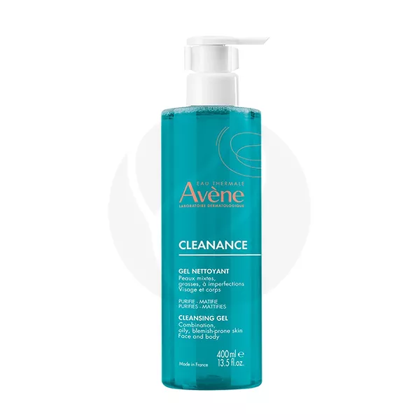 Изображение товара Avene Cleanance гель очищающий, матирующий, 400мл Изображение товара Avene Cleanance гель очищающий, матирующий, 400мл