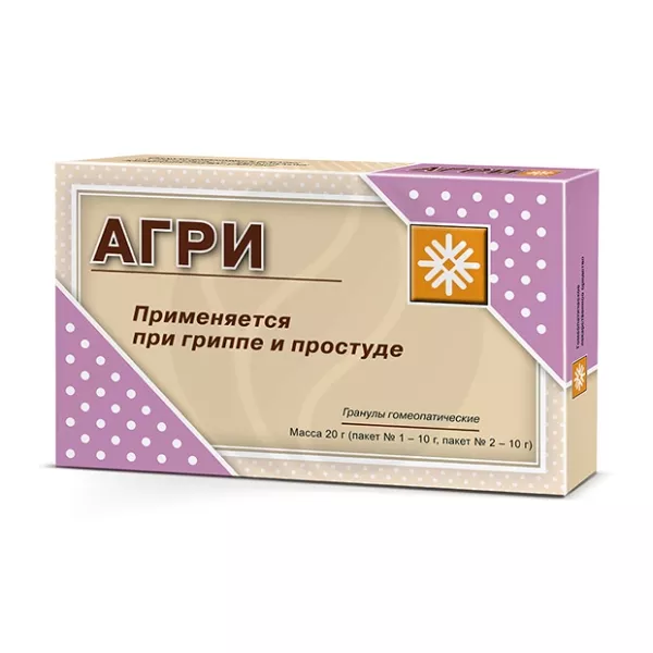 Изображение товара Агри гранулы гомеопатические, 10г №2