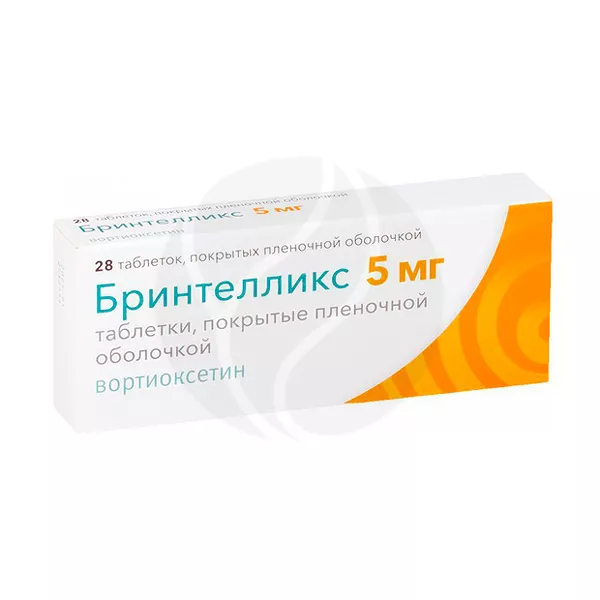 Изображение товара Бринтелликс таблетки покрыт. п/о 5мг, №28 Изображение товара Бринтелликс таблетки покрыт. п/о 5мг, №28