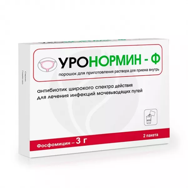 Уронормин-Ф порошок д/пригот. р-ра д/приема внутрь 3г, №2