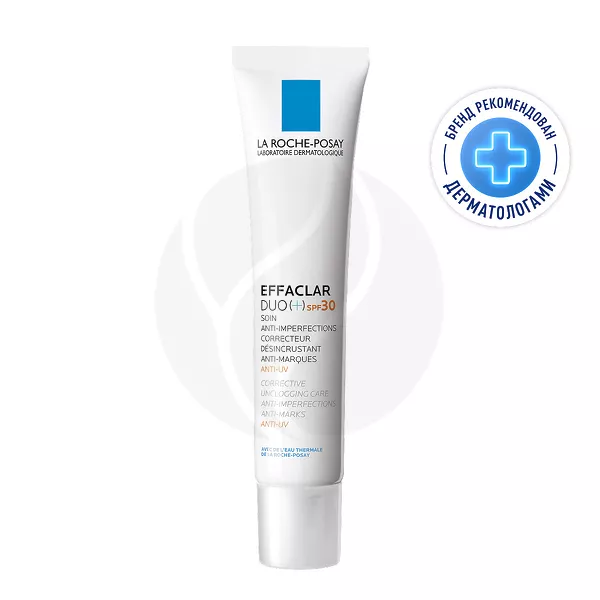 Изображение товара La Roche-Posay Effaclar Duo(+) крем-гель для проблемной кожи лица от прыщей SPF 30, 40мл Изображение товара La Roche-Posay Effaclar Duo(+) крем-гель для проблемной кожи лица от прыщей SPF 30, 40мл