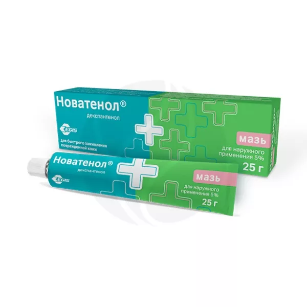 Изображение товара Новатенол мазь д/наружн. прим. 5%, 25г для заживления кожи