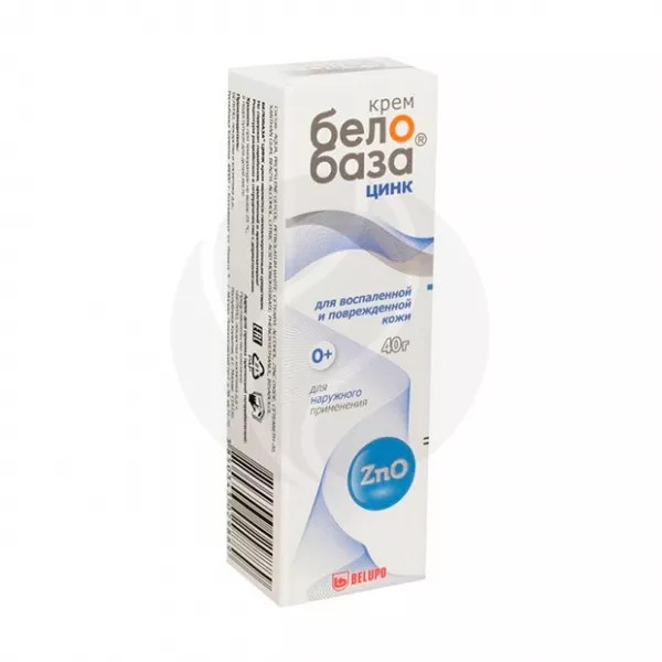Изображение товара Белобаза Цинк крем для взрослых и детей 40г против воспалений и раздражений