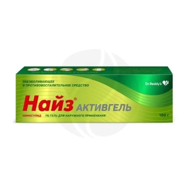 Найз Активгель гель д/наружн. прим. 1%, 100г