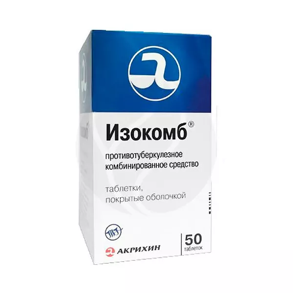 Изображение товара Таблетки Изокомб М J Biopharm No50 - комбинированная противотуберкулезная терапия Изображение товара Таблетки Изокомб М J Biopharm No50 - комбинированная противотуберкулезная терапия