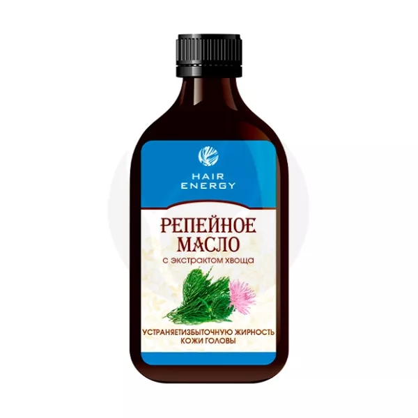 Изображение товара Репейное масло с экстрактом хвоща и керамидами для укрепления и ухода за волосами 100мл