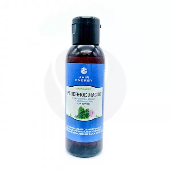 Изображение товара Репейное масло с экстрактом хвоща и керамидами для укрепления и ухода за волосами 100мл