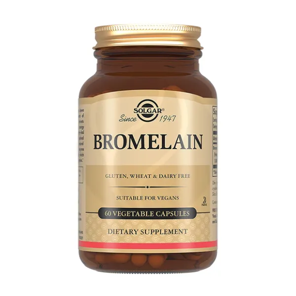 Изображение товара Solgar Бромелайн капсулы, №60 Изображение товара Solgar Бромелайн капсулы, №60