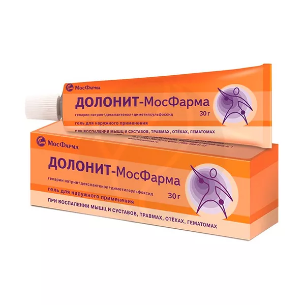 Изображение товара Гель медицинский Долонит-Мосфарма 30 г для воспалений и травм Изображение товара Гель медицинский Долонит-Мосфарма 30 г для воспалений и травм