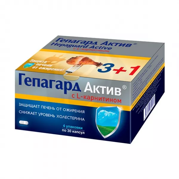 Гепагард Актив капсулы, №120