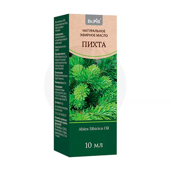 Изображение товара Эфирное масло пихты сибирской Dr.Pill 10мл натуральное для ингаляций и ухода за кожей Изображение товара Эфирное масло пихты сибирской Dr.Pill 10мл натуральное для ингаляций и ухода за кожей