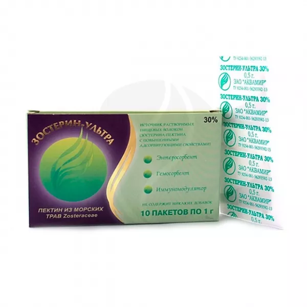 Изображение товара Зостерин Ультра 30 порошок для приготовления раствора 1г №10