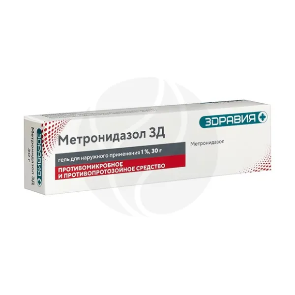 Изображение товара Метронидазол гель 1% 30г для наружного применения, Россия