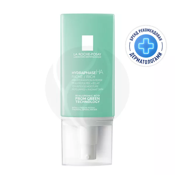 Изображение товара La Roche-Posay Hydraphase HA Увлажняющий насыщенный крем для обезвоженной кожи лица, 50мл Изображение товара La Roche-Posay Hydraphase HA Увлажняющий насыщенный крем для обезвоженной кожи лица, 50мл